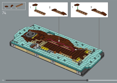 LEGO 21366 instructions page 72 – build guide
