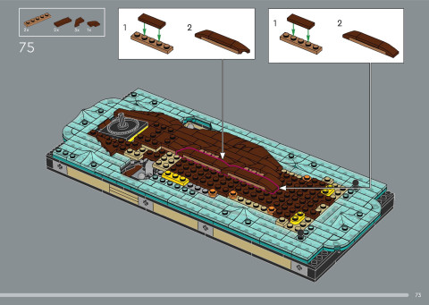LEGO 21366 instructions page 73 – build guide