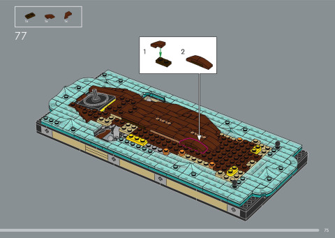 LEGO 21366 instructions page 75 – build guide