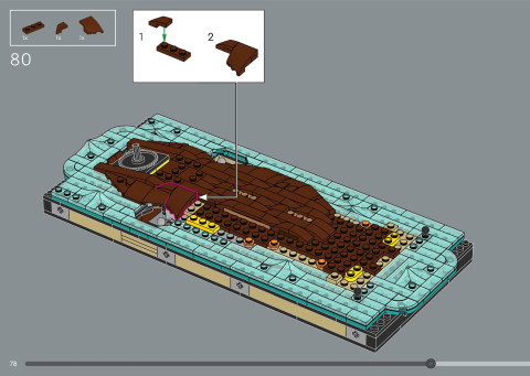 LEGO 21366 instructions page 78 – build guide