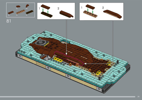 LEGO 21366 instructions page 79 – build guide