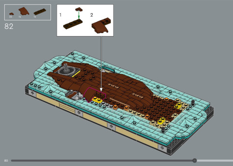 LEGO 21366 instructions page 80 – build guide
