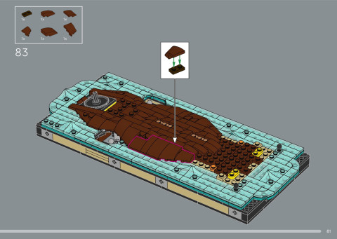 LEGO 21366 instructions page 81 – build guide