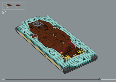 LEGO 21366 instructions page 82 – build guide