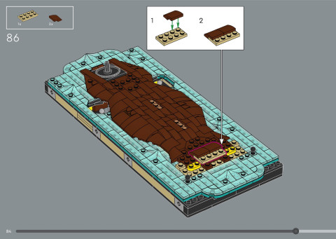 LEGO 21366 instructions page 84 – build guide