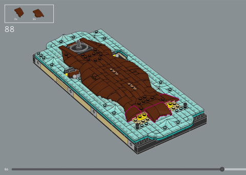 LEGO 21366 instructions page 86 – build guide