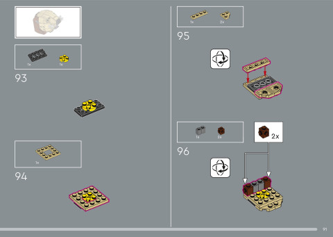 LEGO 21366 instructions page 91 – build guide