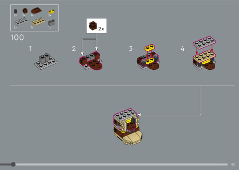 LEGO 21366 instructions page 93 – build guide