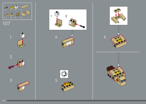 LEGO 21366 instructions page 96 – build guide