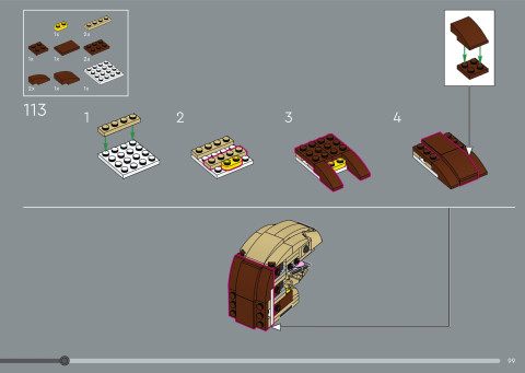 LEGO 21366 instructions page 99 – build guide