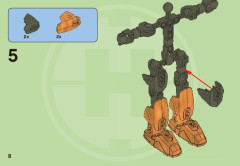 LEGO 2143 instructions page 8 – build guide