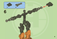 LEGO 2143 instructions page 9 – build guide