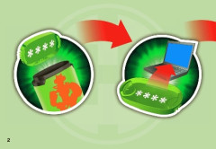 LEGO 2144 instructions page 2 – build guide