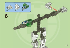 LEGO 2145 instructions page 9 – build guide