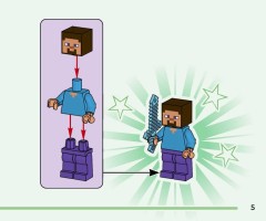 LEGO 21583 instructions page 5 – build guide