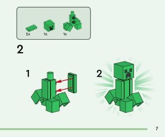 LEGO 21583 instructions page 7 – build guide