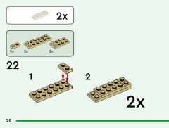 LEGO 21584 instructions page 28 – build guide