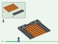 LEGO 21584 instructions page 8 – build guide