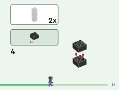 LEGO 21584 instructions page 31 – build guide
