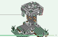 LEGO 21586 instructions page 71 – build guide