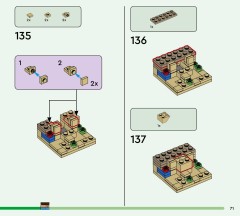 LEGO 21589 instructions page 71 – build guide