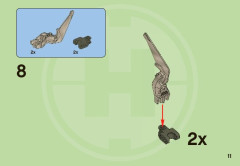 LEGO 2191 instructions page 11 – build guide