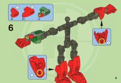 LEGO 2191 instructions page 9 – build guide