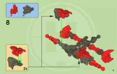 LEGO 2232 instructions page 9 – build guide