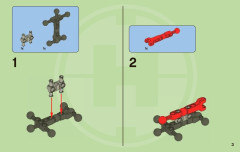 LEGO 2233 instructions page 3 – build guide