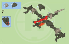 LEGO 2233 instructions page 8 – build guide