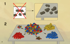 LEGO 2254 instructions page 2 – build guide