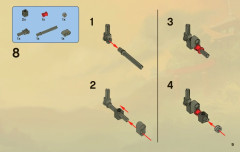 LEGO 2259 instructions page 9 – build guide