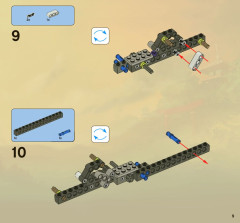LEGO 2263 instructions page 9 – build guide