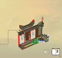 LEGO 2504 instructions page 43 – build guide