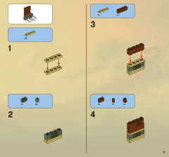 LEGO 2504 instructions page 9 – build guide