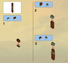 LEGO 2504 instructions page 11 – build guide