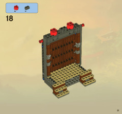 LEGO 2504 instructions page 21 – build guide