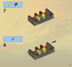 LEGO 2504 instructions page 5 – build guide