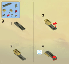 LEGO 2504 instructions page 6 – build guide