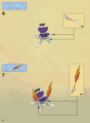 LEGO 2505 instructions page 34 – build guide