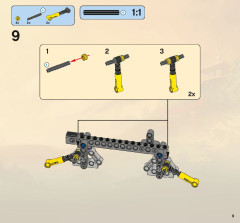 LEGO 2506 instructions page 9 – build guide
