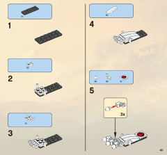 LEGO 2506 instructions page 43 – build guide