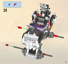 LEGO 2506 instructions page 45 – build guide