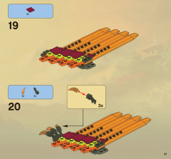 LEGO 2507 instructions page 21 – build guide