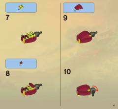 LEGO 2507 instructions page 47 – build guide