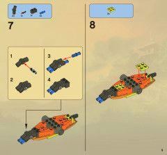LEGO 2507 instructions page 9 – build guide
