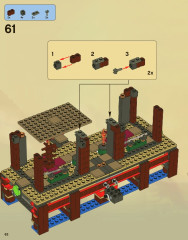 LEGO 2507 instructions page 62 – build guide