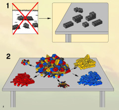 LEGO 2508 instructions page 2 – build guide
