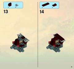 LEGO 2509 instructions page 21 – build guide