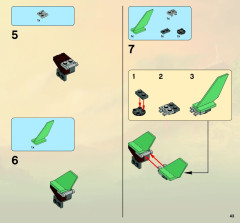 LEGO 2509 instructions page 43 – build guide